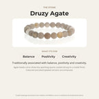 Agate Druzy Bead Bracelet