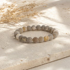 Agate Druzy Bead Bracelet