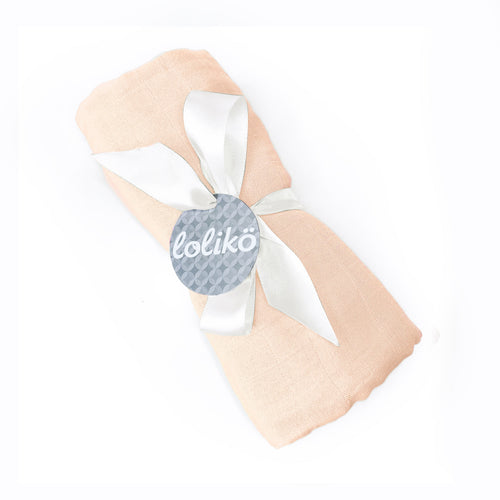 Mousseline en bambou pour bébé – Pêche