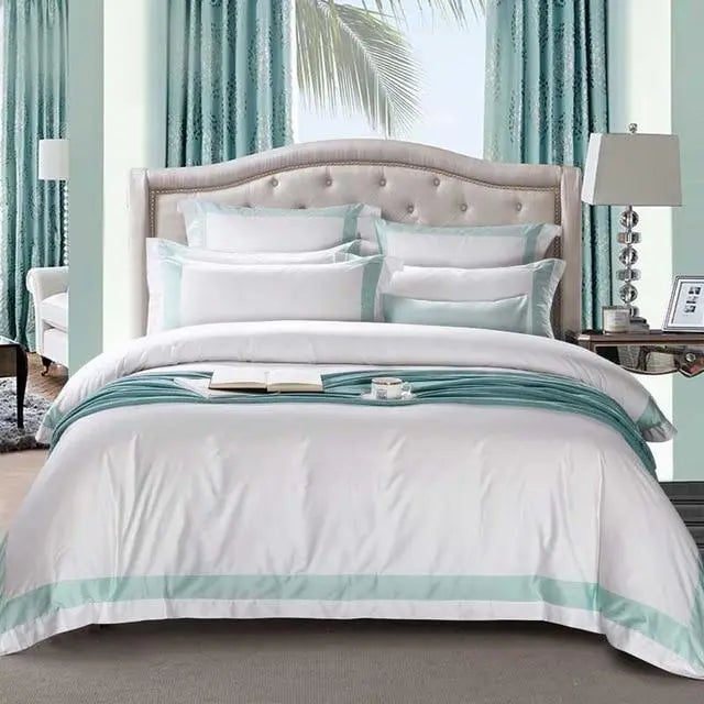 5-Star Hotel White Luxury 100% Egyptian Cotton Bedding Sets