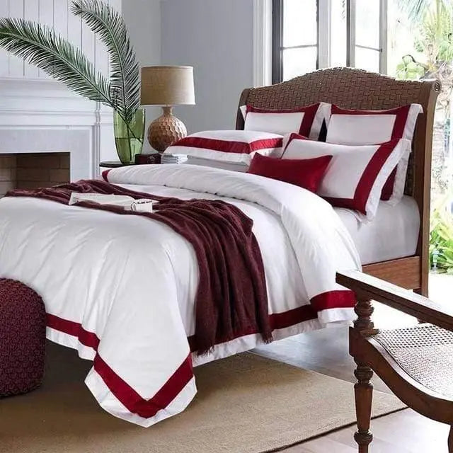 5-Star Hotel White Luxury 100% Egyptian Cotton Bedding Sets