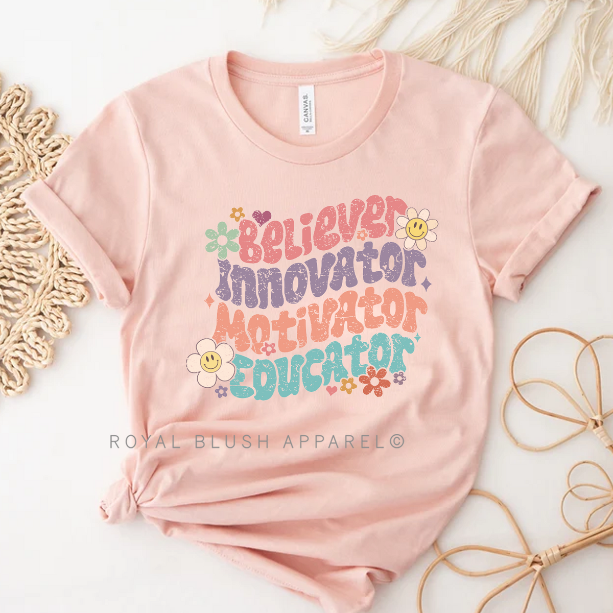 Believer Innovator Motivator Educator Graphic T-Shirt