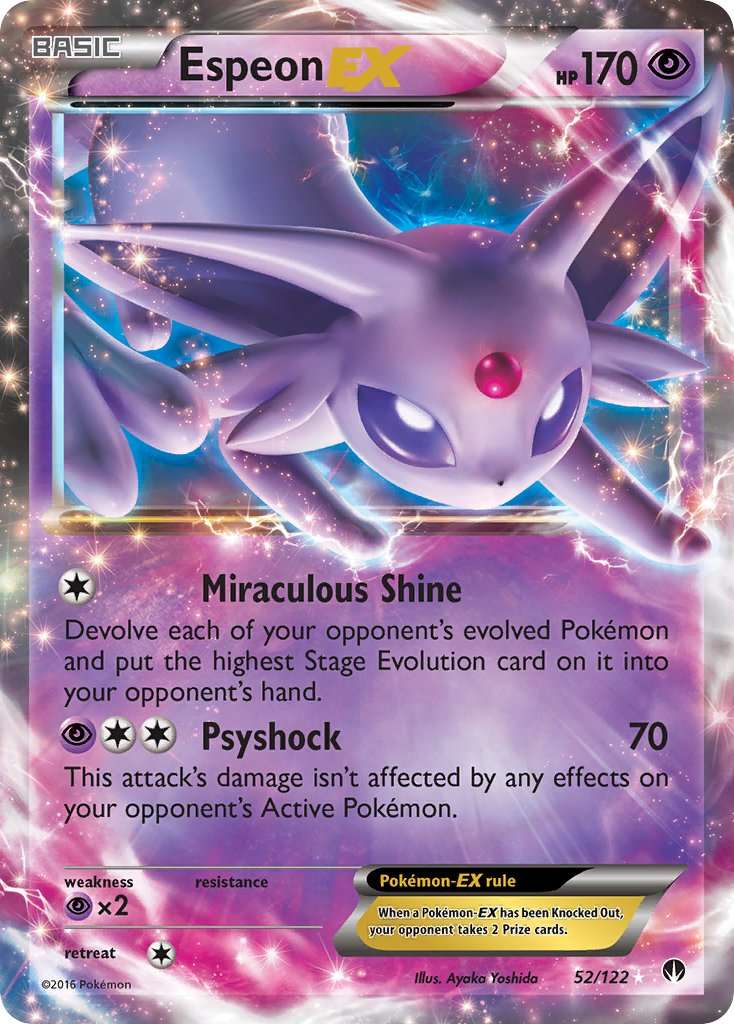 Espeon EX - 52/122 - Ultra Rare