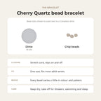 Cherry Quartz Chip Bracelet (Enhanced)