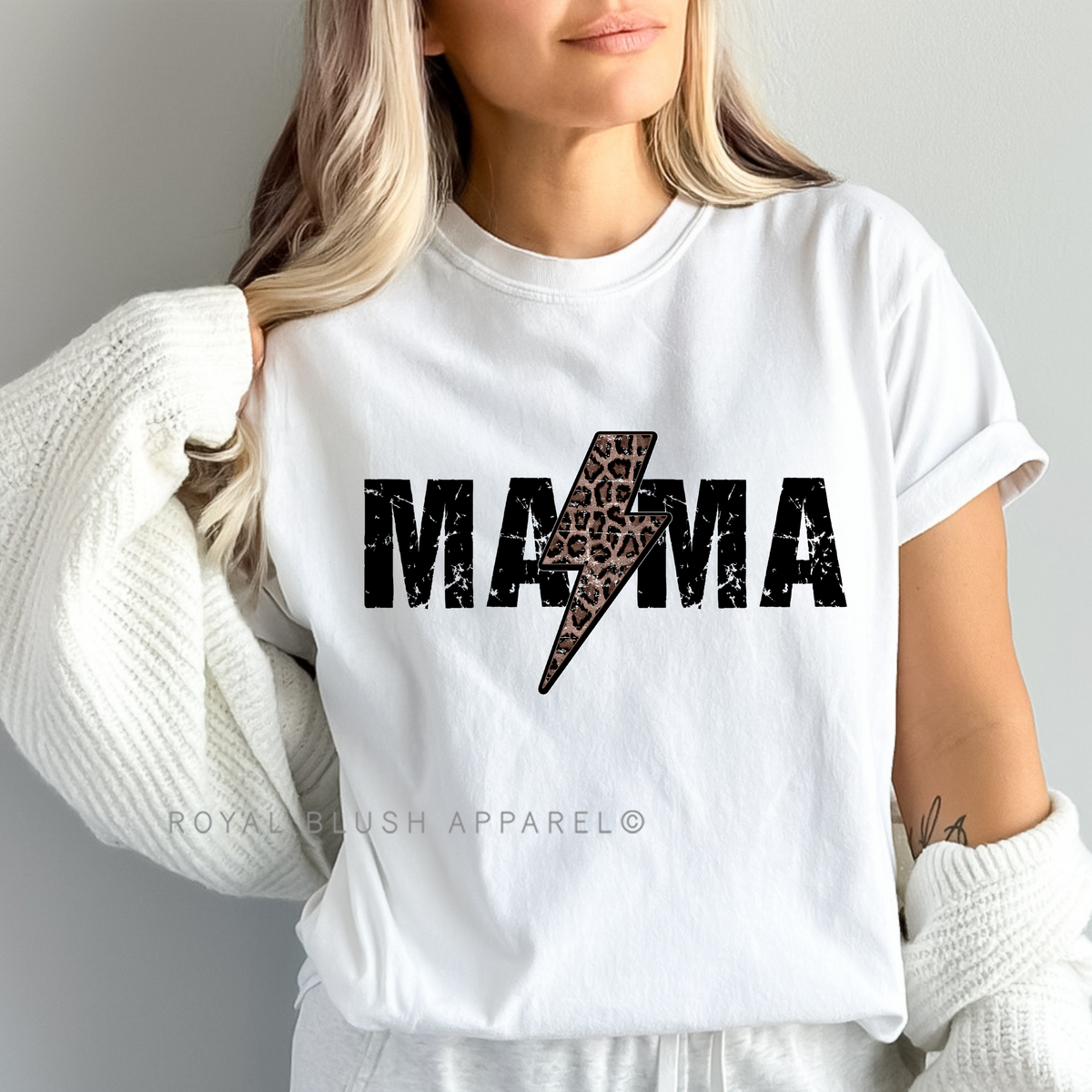 Mama Black Lightning DTF Transfer