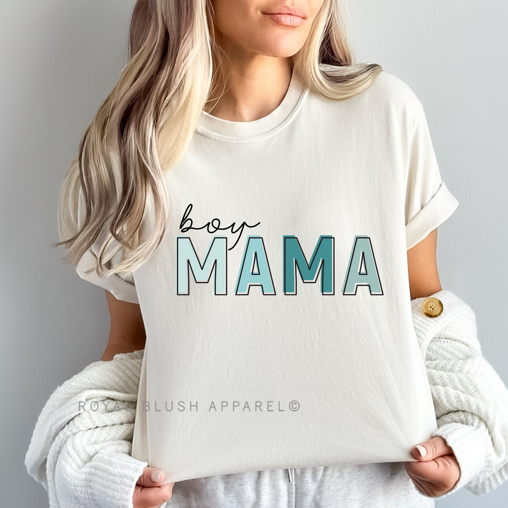 Blue Boy Mama DTF Transfer