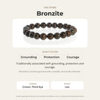 Bronzite Round Bracelet - 8mm