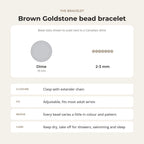 Brown Goldstone Bracelet - 2-3mm