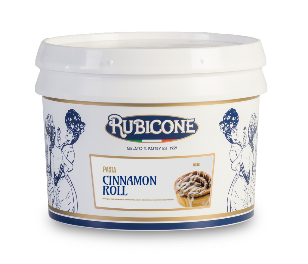 Cinnamon Roll Paste - Gelato Pastes - 3 KG Bucket - Rubicone Canada - Ships Free Within Canada on Orders Above CAD $199