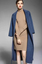 100% Wool Coat for Elegant Women