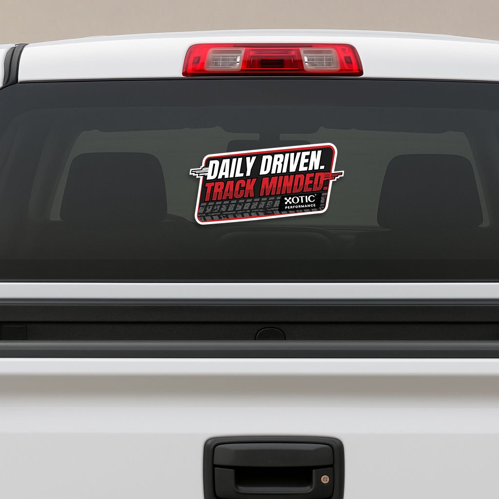 Daily Driven, Track Minded Sticker x 1