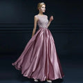 A-line Chiffon Lace Wedding Party Dress