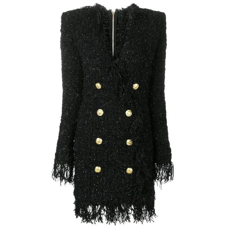 Autumn Winter  High Quality Designer Slim Straight Dress