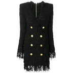 Autumn Winter  High Quality Designer Slim Straight Dress