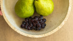 Travertine and Lava Rock Fruit Bowl
