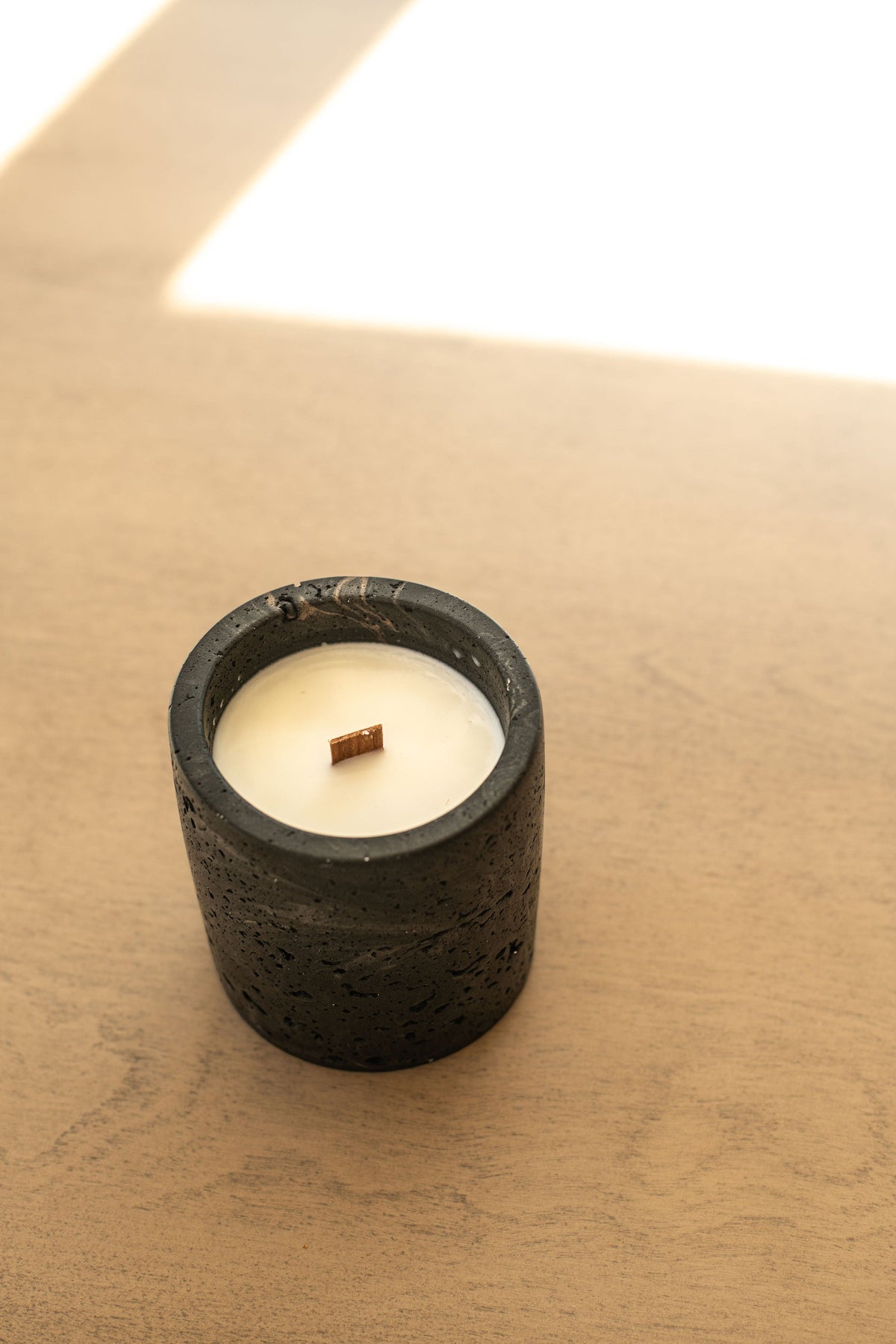 Travertine and Lava Rock Candle (with lid) - NEW SPRING SCENTS AVAILABLE!