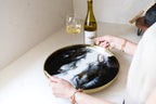 Back in stock! Resin Gold Round Tray