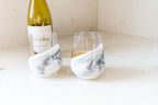 Resin Coated Wine Glasses (Set of 2)