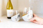 Resin Coated Wine Glasses (Set of 2)