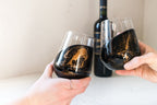 Resin Coated Wine Glasses (Set of 2)