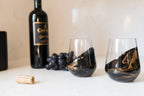 Resin Coated Wine Glasses (Set of 2)