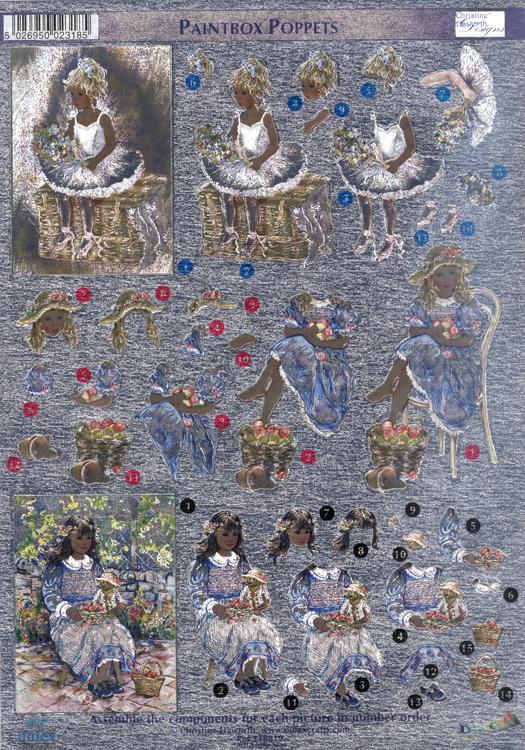 Dufex Metallic 3D Assorted Precut Sheets-Winter Children-16 SHEETS