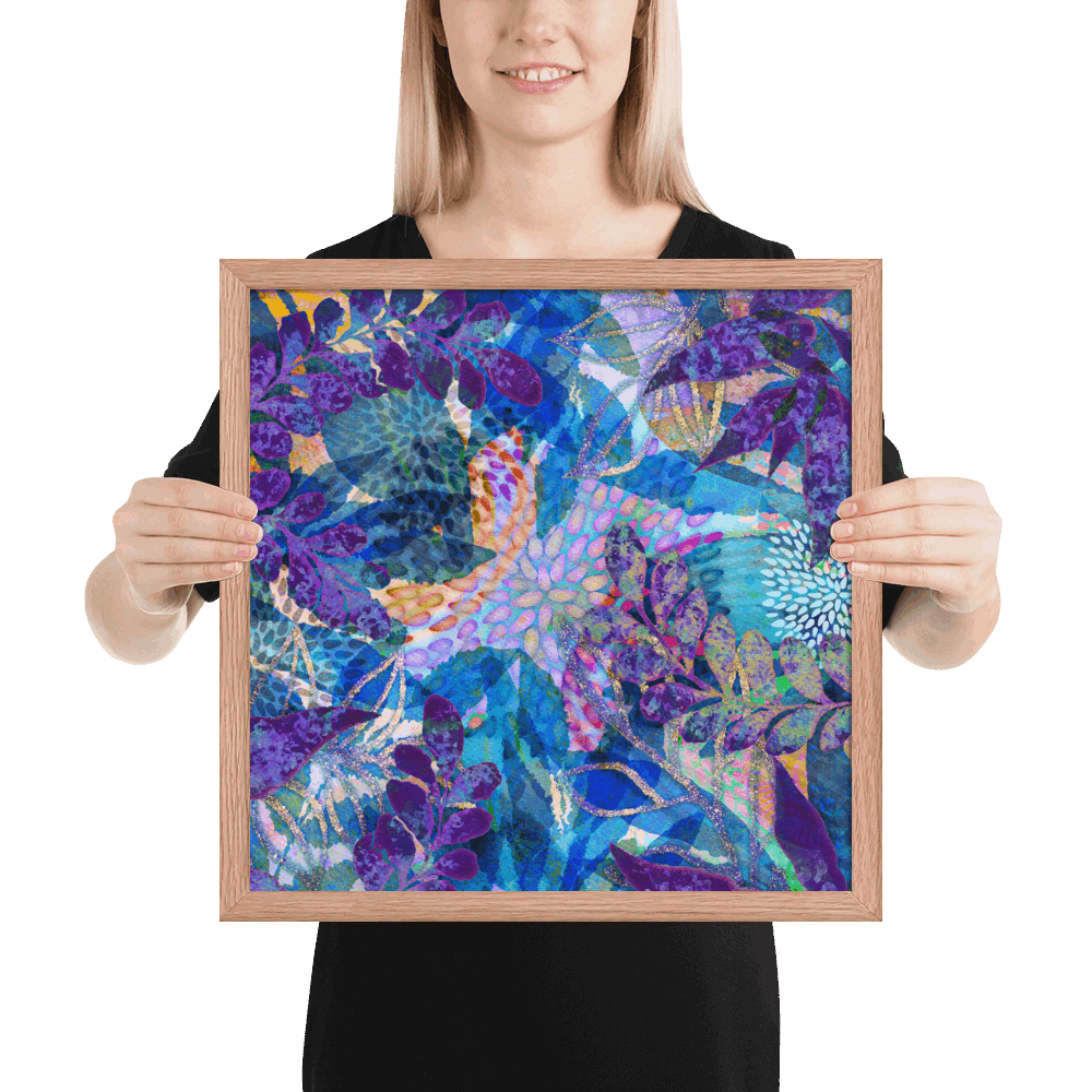 (Wall Decor) Square Art Framed