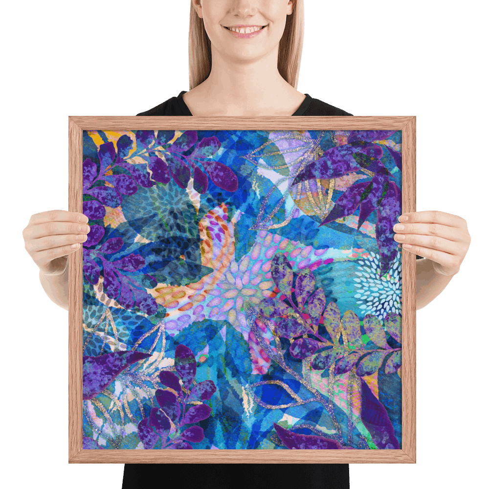 (Wall Decor) Square Art Framed