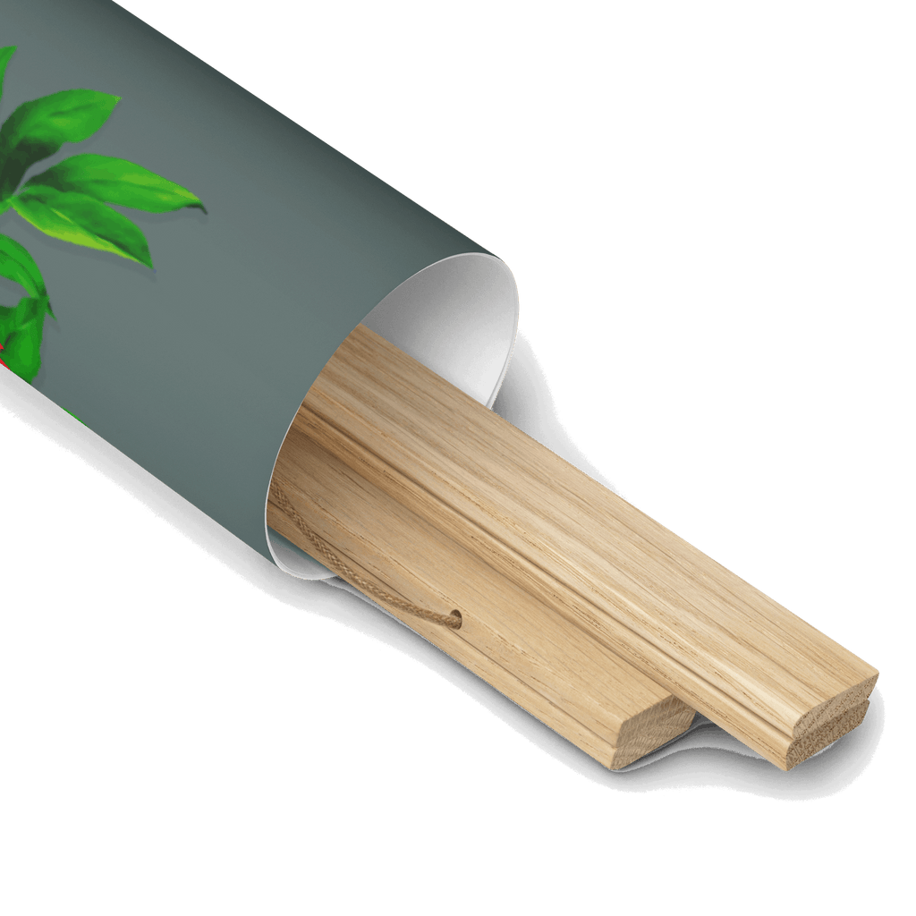 (Wall Decor) Poster with Wooden Hanger