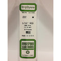 Evergreen Scale Models 222 Styrene Rod .062" (1.6mm) 8 pieces NIB