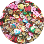 Cute Animals Fimo Slices Mix