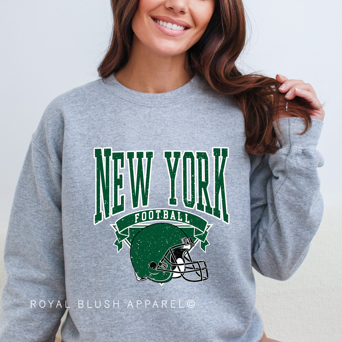 Green New York Football DTF Transfer