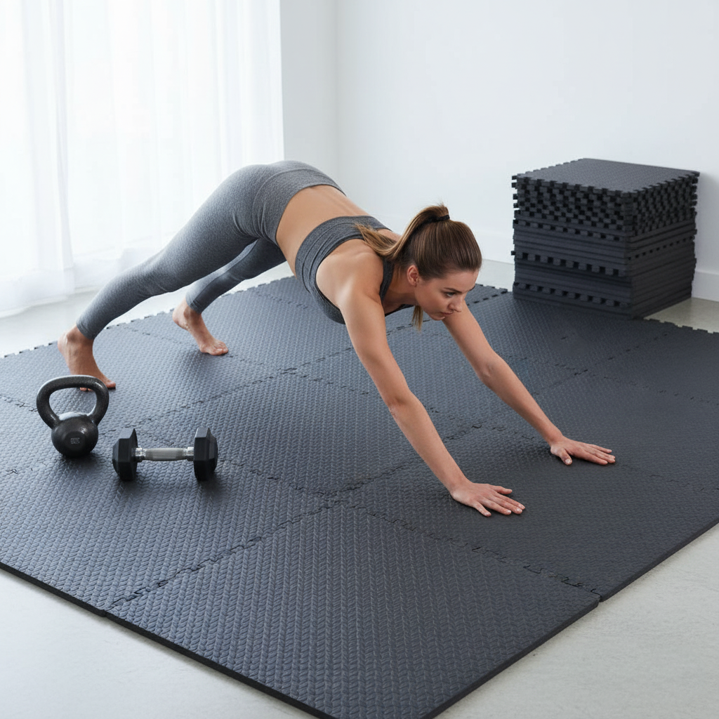 HAJEX Interlocking EVA Foam Gym Floor Mats