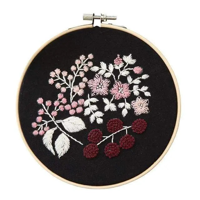 Easy Flower Embroidery DIY Kit