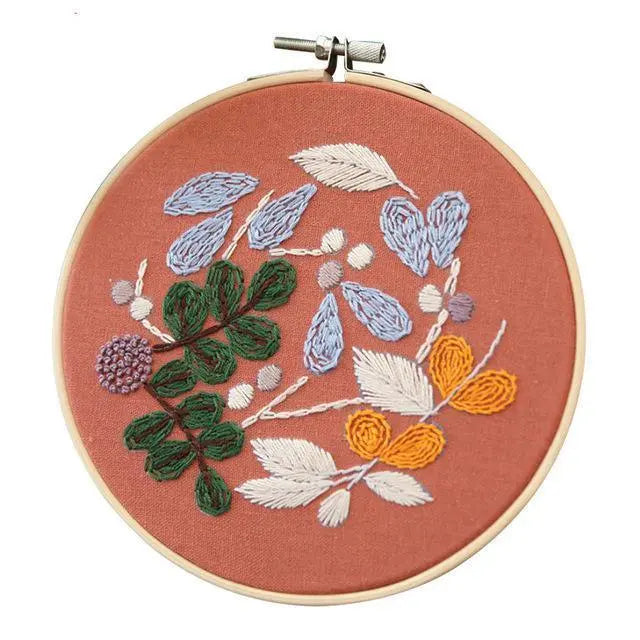 Easy Flower Embroidery DIY Kit