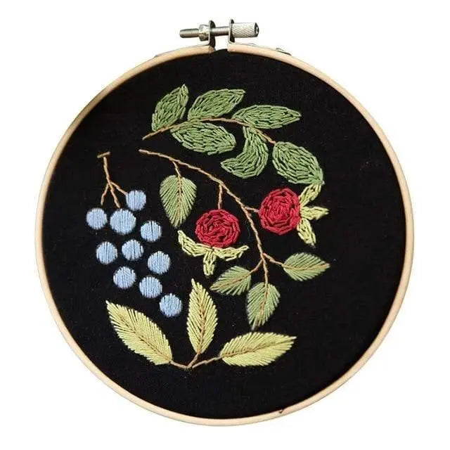 Easy Flower Embroidery DIY Kit