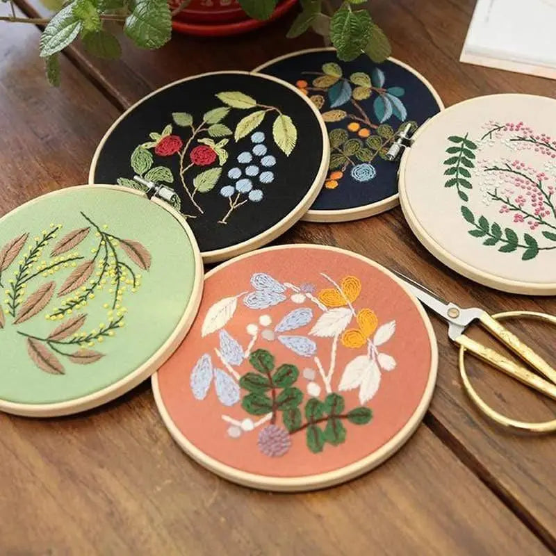 Easy Flower Embroidery DIY Kit