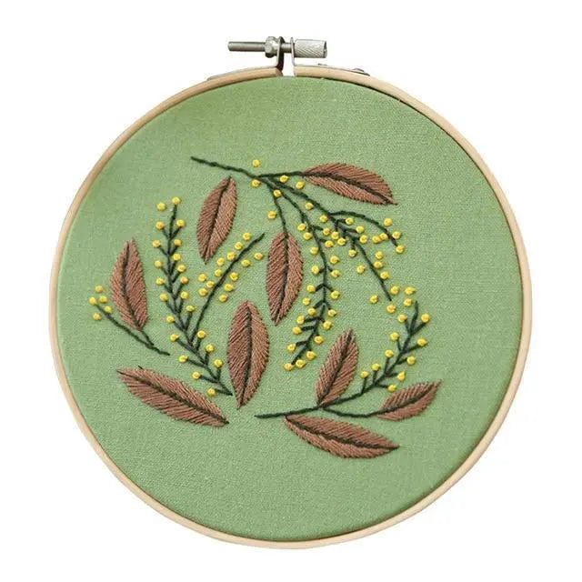Easy Flower Embroidery DIY Kit