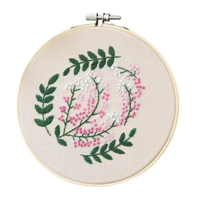 Easy Flower Embroidery DIY Kit