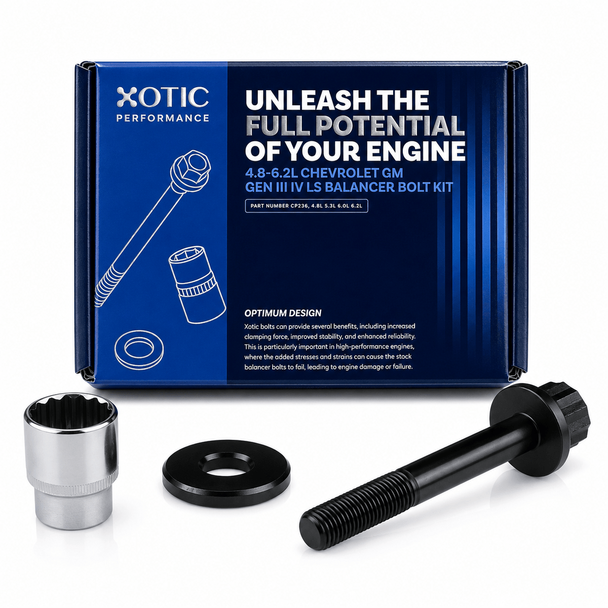 Harmonic Balancer Bolt - 1997-2015 Chevrolet GM Gen III/IV LS 4.8-6.2L