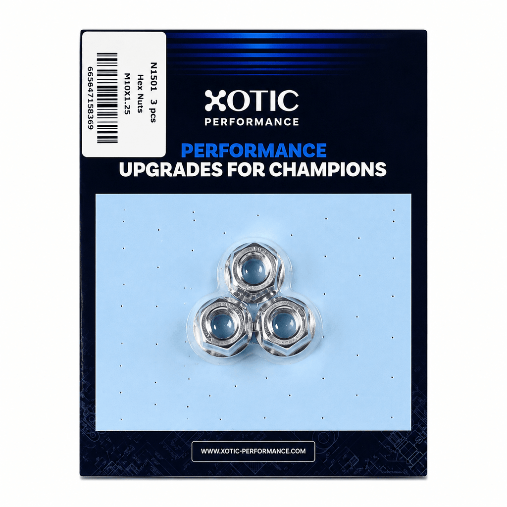 Hex Nuts M10 x 1.25, Socket Size 15mm x 3 Pcs