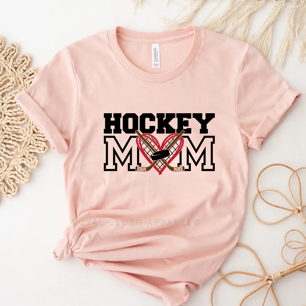Hockey Mom Mom Graphic T-Shirt