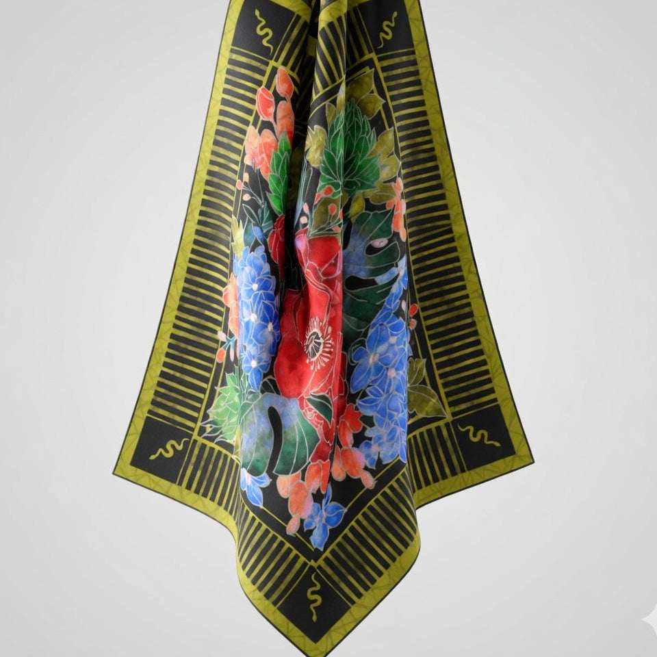 Silk Scarves (Velvet Bloom) Batik
