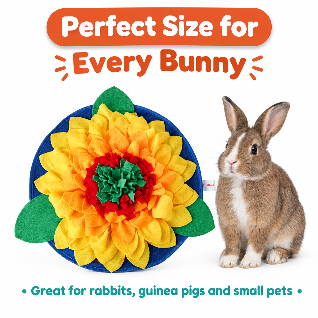 Sunflowerz Snuffle Mat—Soft & Washable- For Dogs, Cats & Rabbits