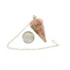 Sunstone Pendulum 6 Facet & Bead - 3 Pack