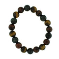 Tiger Eye Mix Round Bracelet - 10mm