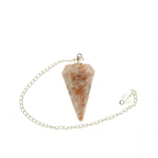 Sunstone Pendulum 6 Facet & Bead - 3 Pack
