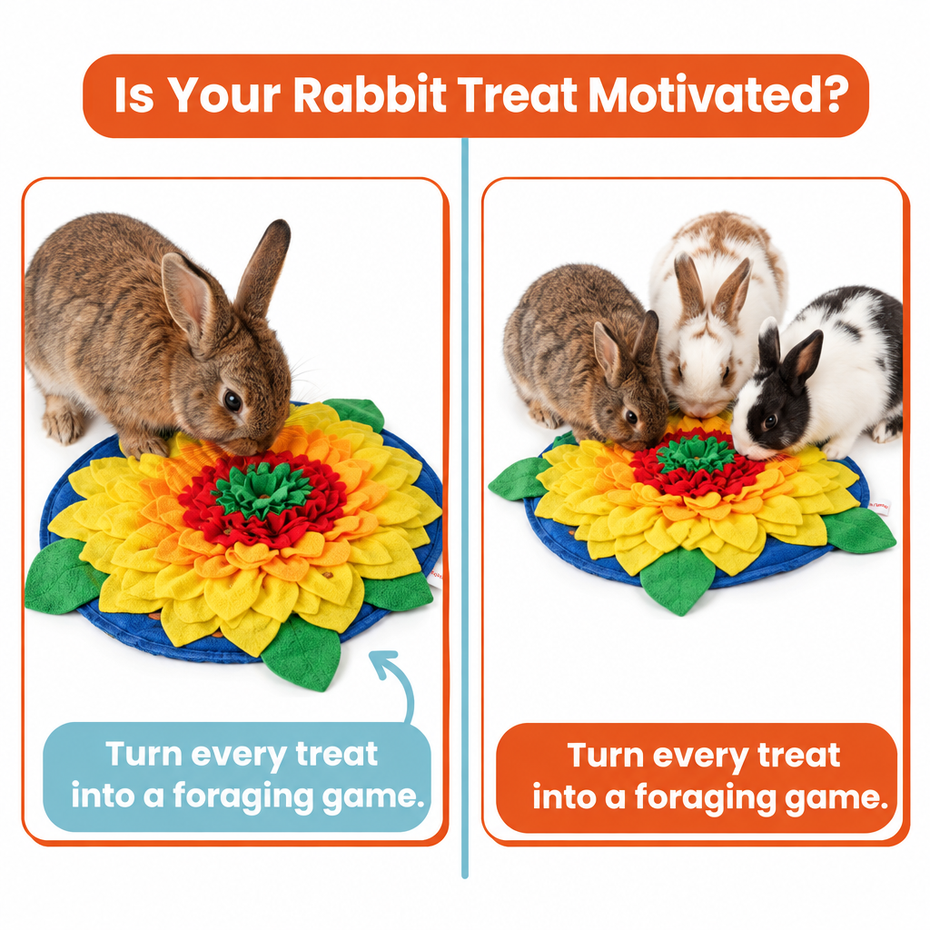 Sunflowerz Snuffle Mat—Soft & Washable- For Dogs, Cats & Rabbits