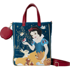 Loungefly Snow White Heritage Quilted Velvet Tote Bag