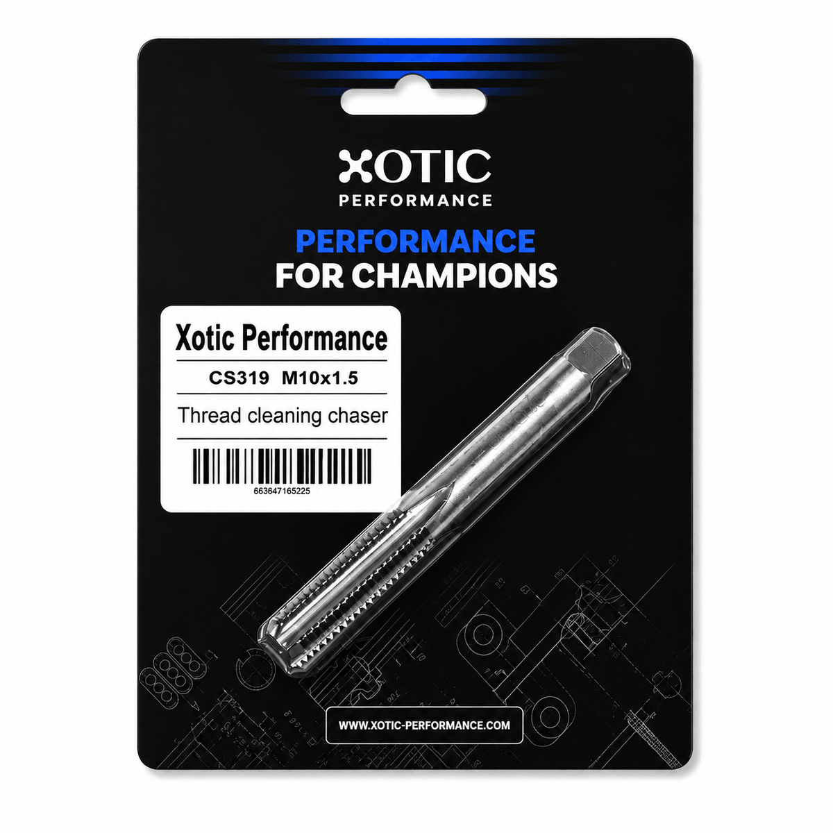 M10 x 1.50 x 3.47" Cleaning & Restoration Thread Chaser Tool